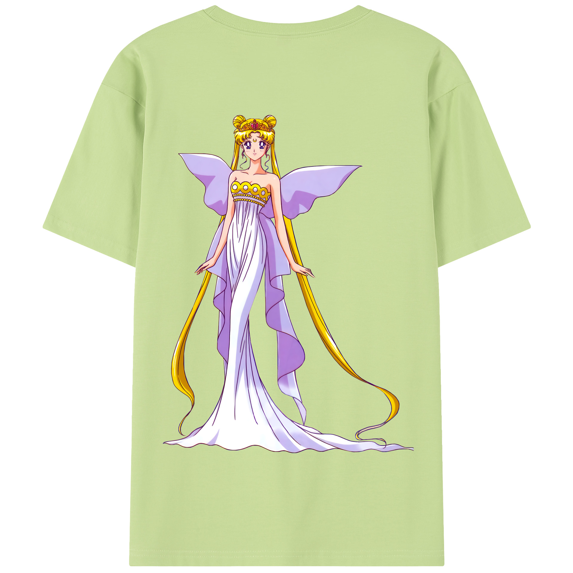 （画像用） 美少女戦士セーラームーン 愛野 美奈子 あいの みなこ Sailor Moon Aino Minako 綿100％半袖Tシャツ（背面プリント）